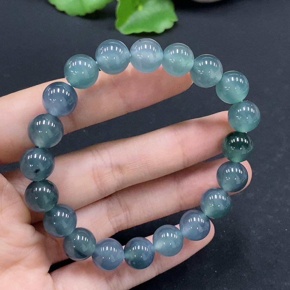 F33834167 Jadeite Bracelet Approx. 9.8mm Total Weight Approx. 32.3g