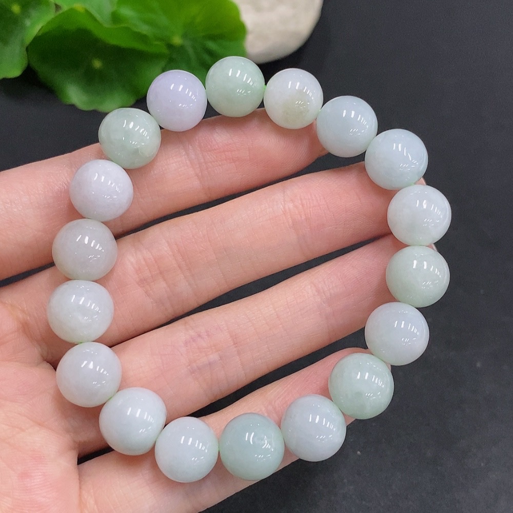 F34060551 Jadeite Bracelet Total Weight About 39.3g Size 10.7mm Approx.
