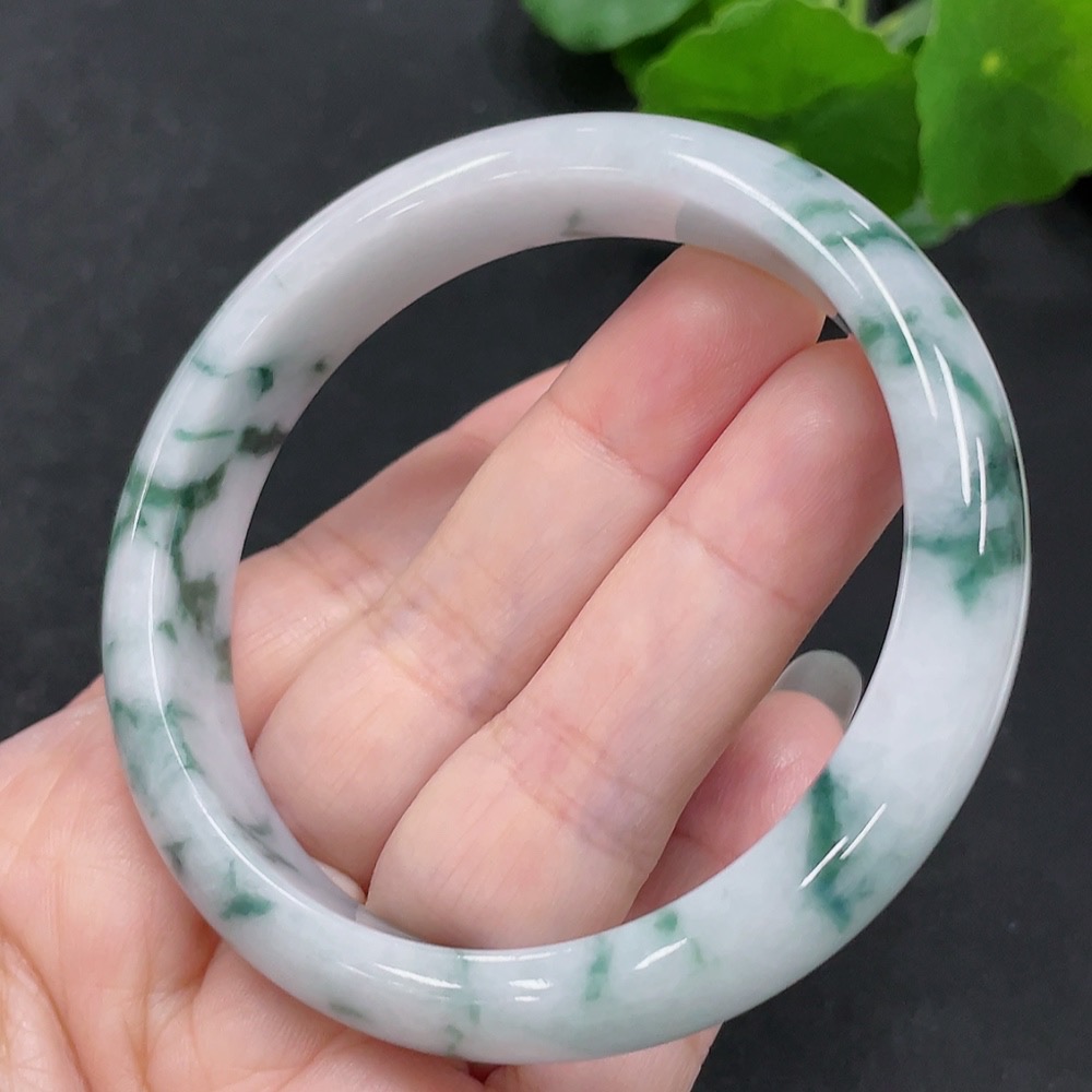F29360015 Jadeite Regular Bangle, Size 58.9, Total Weight Approx. 53.9g