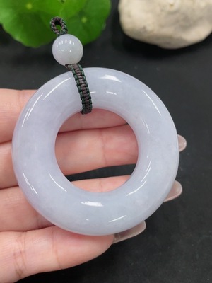 F35082483 Jadeite Safety Ring Pendant, Total Weight approx. 59.6g