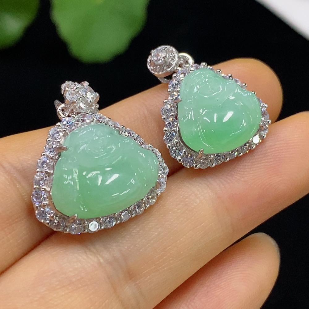 F35095142 Jadeite Buddha Pendant Inlay Non-Gold