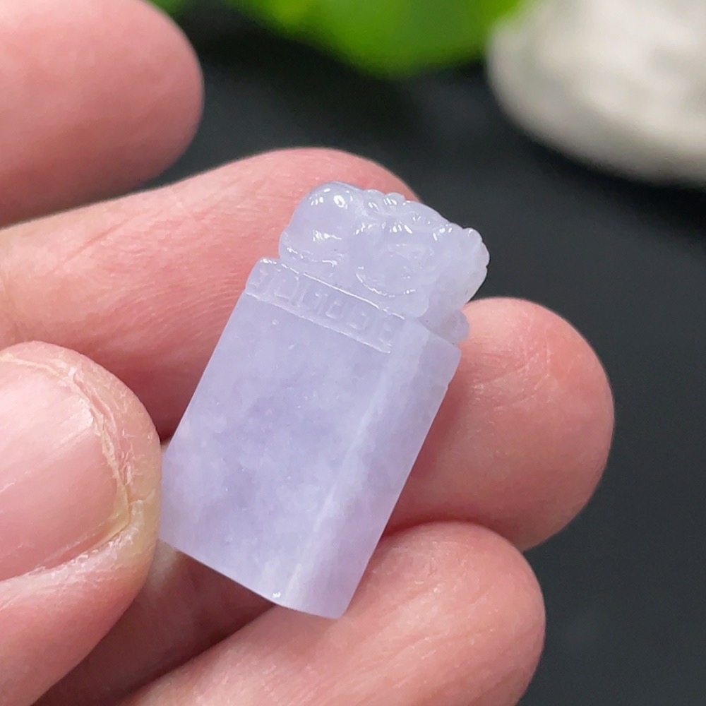 F31669830 Jadeite Pi Xiu Seal, Total Weight Approx. 4g