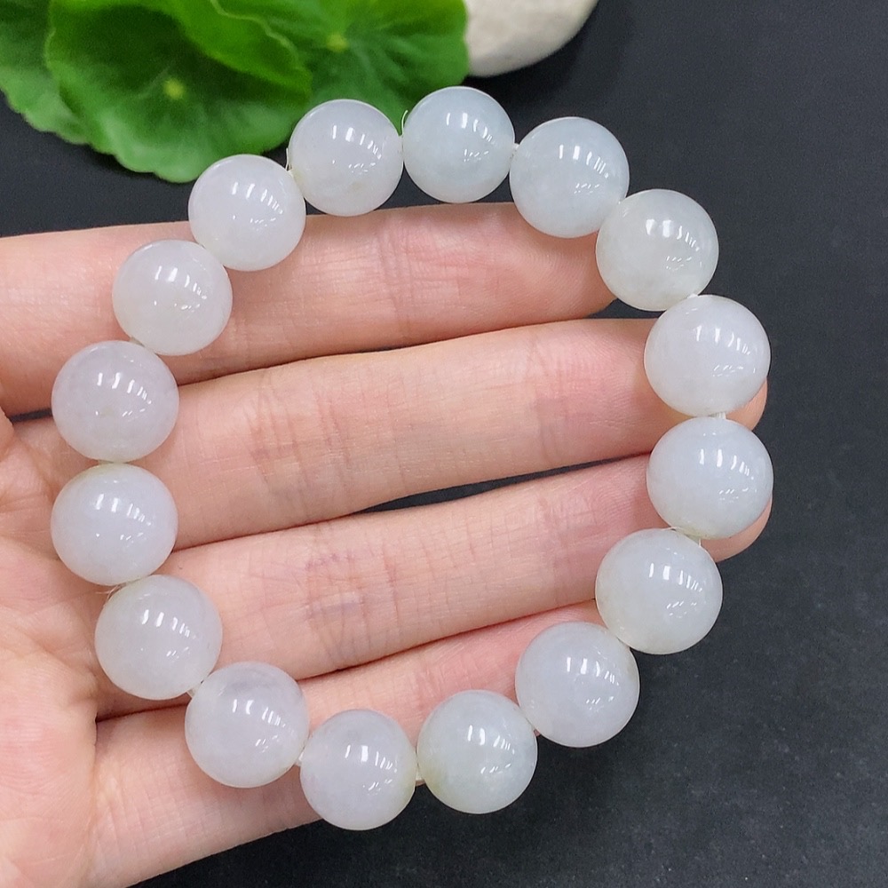 F33906441 Jadeite Bracelet Total Weight About 48g Size Approx.12mm