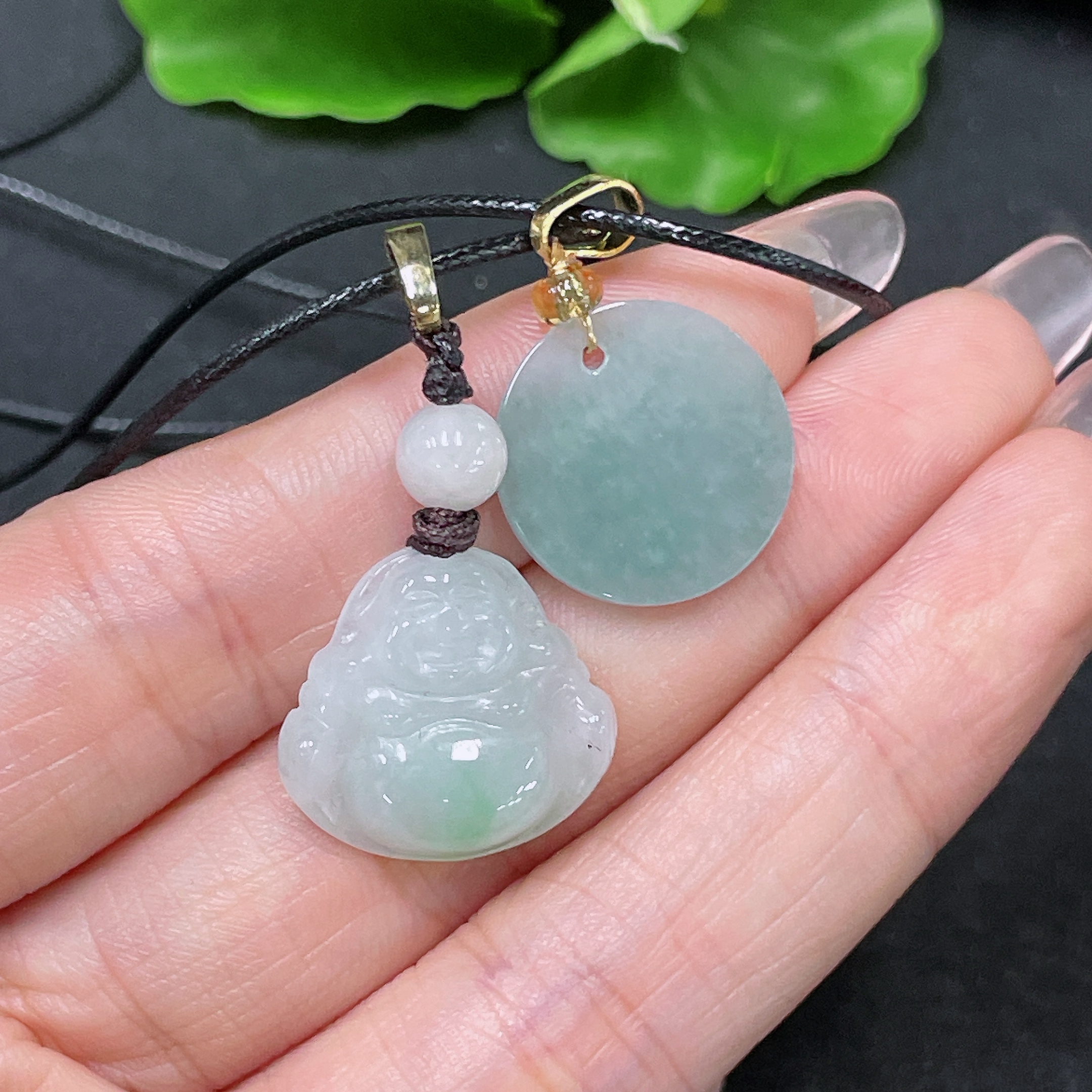 F34047109 Jadeite Pendants Sell as a Lot Non-Gold