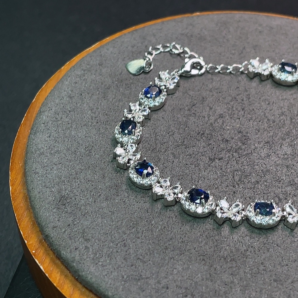 C34990463 Sapphire Bracelet Non-Gold Total Weight Approx. 10.34g