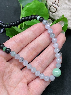 F34985055 Jadeite Beaded Necklace Total Weight Approx. 16.23g Size About 6.2mm