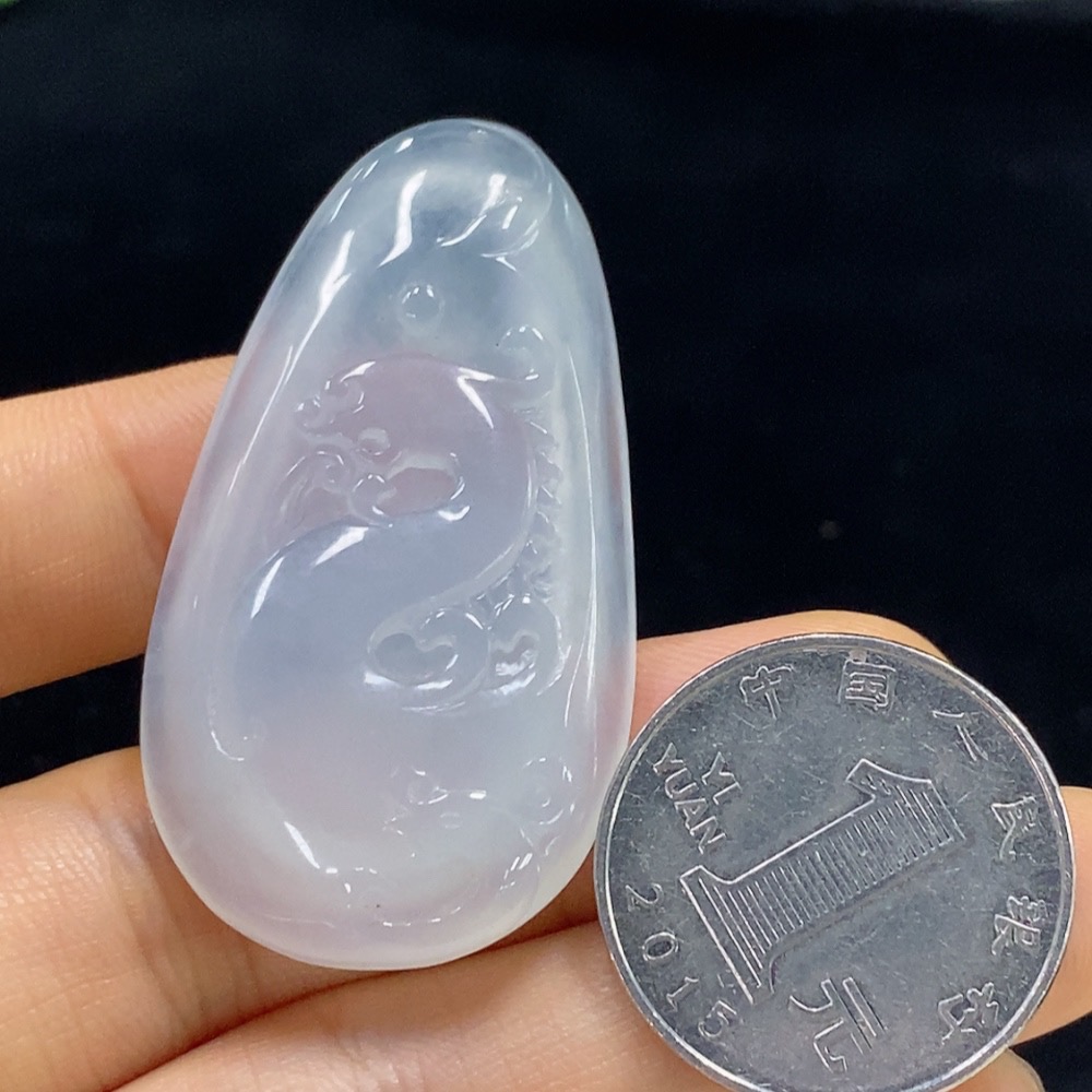 F34948562 Jadeite Pendant Dragon Total Weight Approx. 17.79g