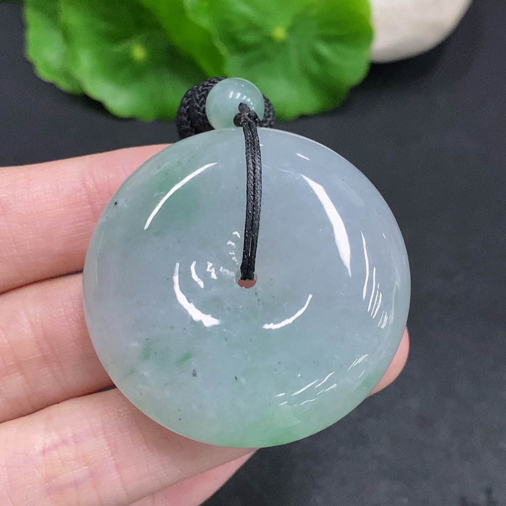 F34003425 Jadeite Safety Buckle, total weight with rope approx. 46.5g