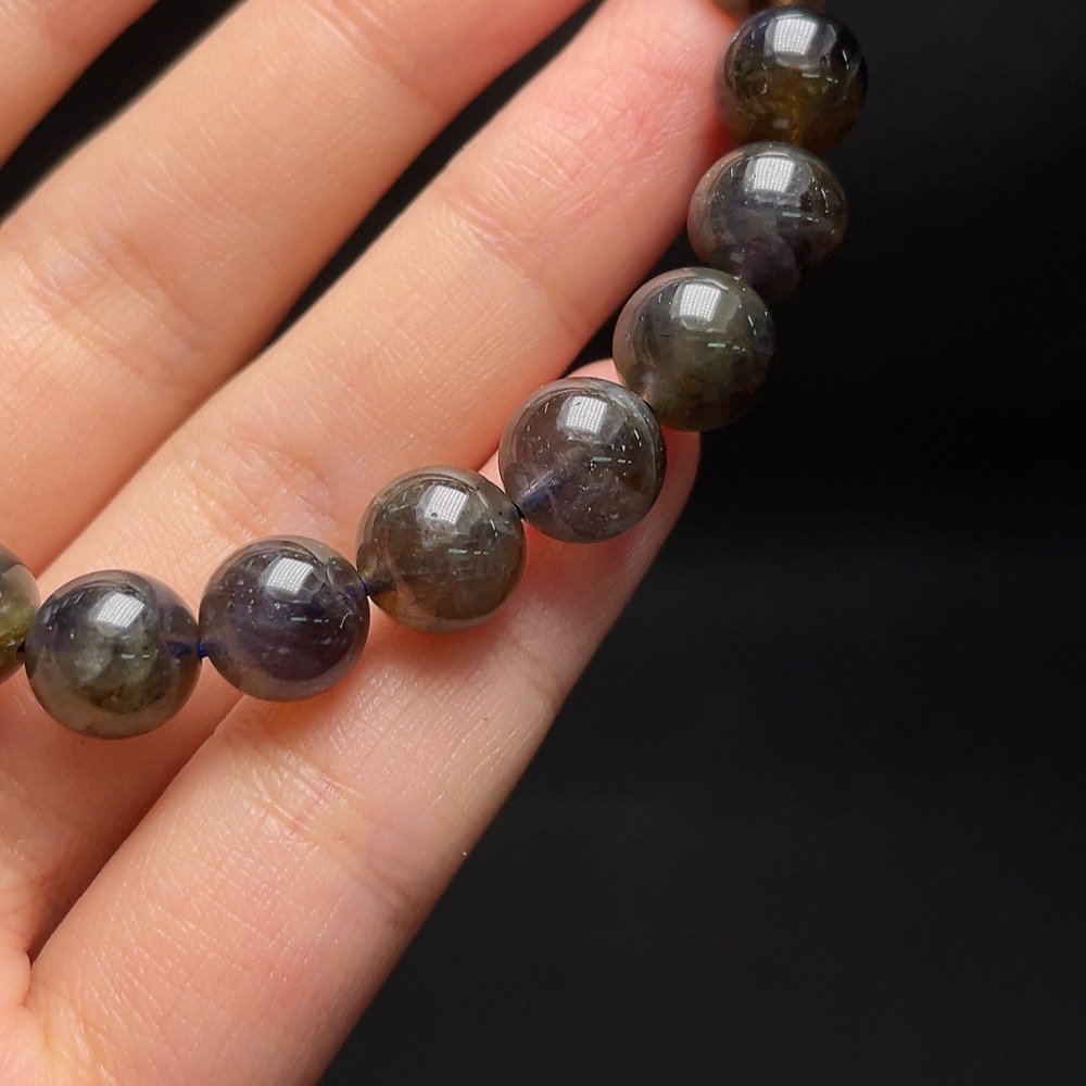 C34048020 Iolite Bracelet, Total Weight Approx. 21.8g, Size 9mm