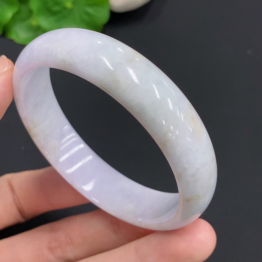 F30512886 Jadeite Round Bangle, Total Weight Approx. 43.4g, Size 56.3