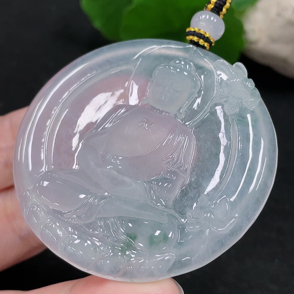 F33827376 JadeiteBuddha Pendant