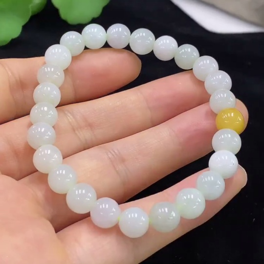 F33860378 Jadeite Beads Strand Approximately 7.5mm Total Weight About 18.45g Color Origin Undetermined