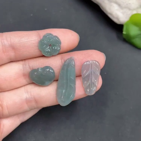 F12286102 Jadeite Inlaid Pendant Set Wholesale