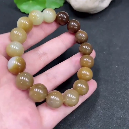 H36260883 Hetian Jade Bracelet, Approx. 11.6mm, Total Weight Approx. 44.8g