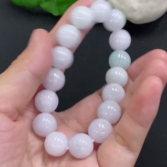 F32824642 Jadeite Bead Necklace approximately 11.8mm with total weight about 46.5g
