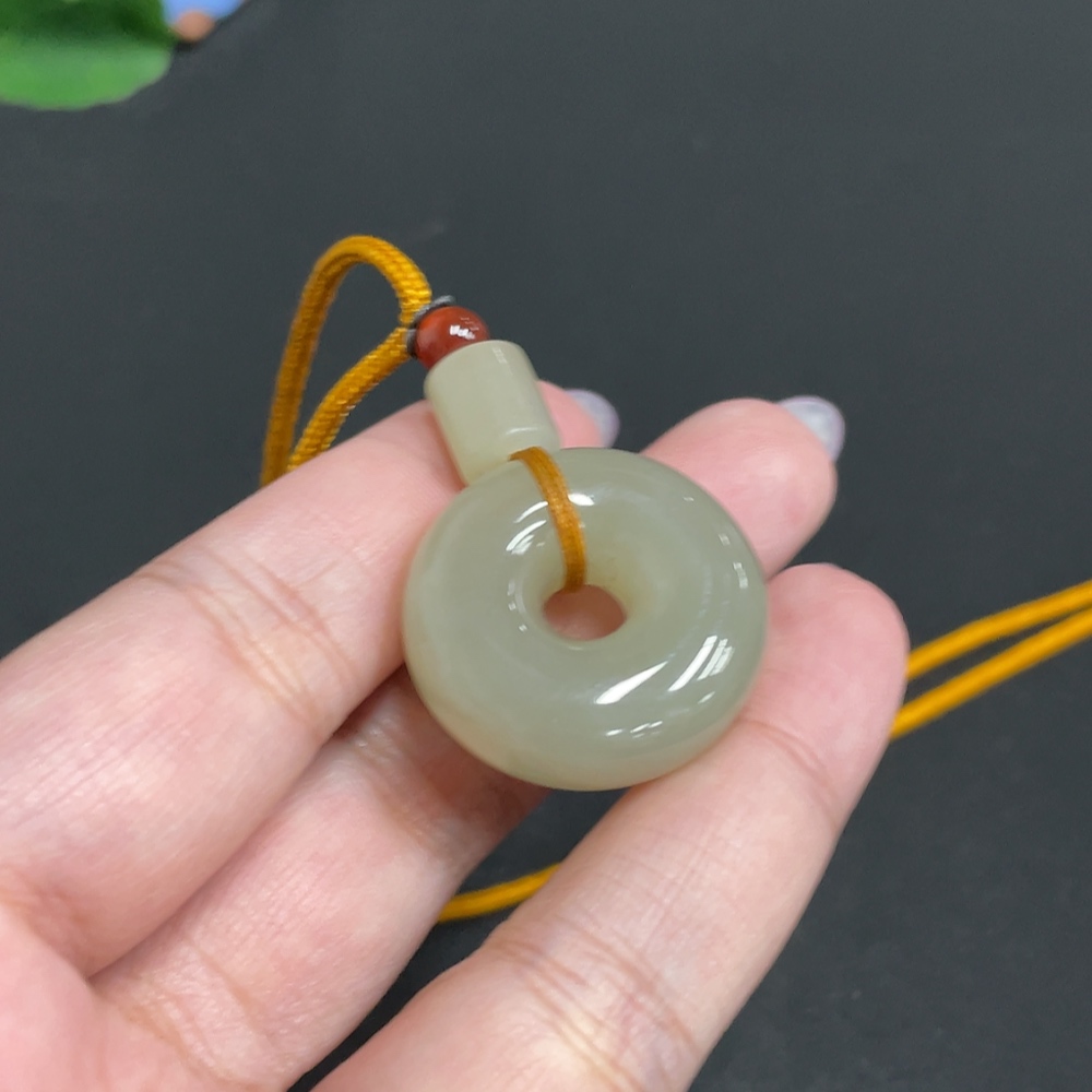 H32805446 Hetian Jade Pendant Donut