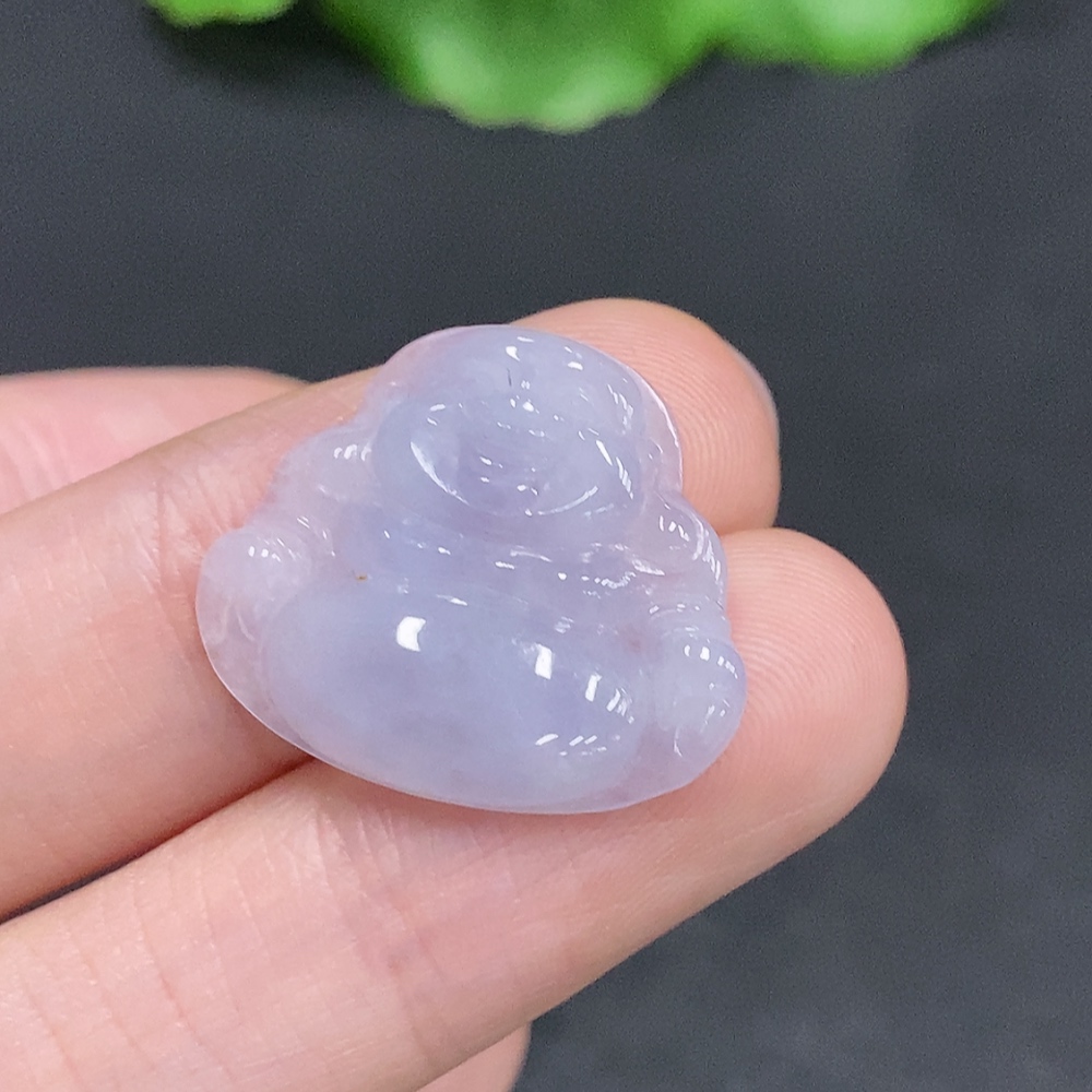 F35078795 Jadeite Buddha Pendant, Total Weight Approximately 2.5g