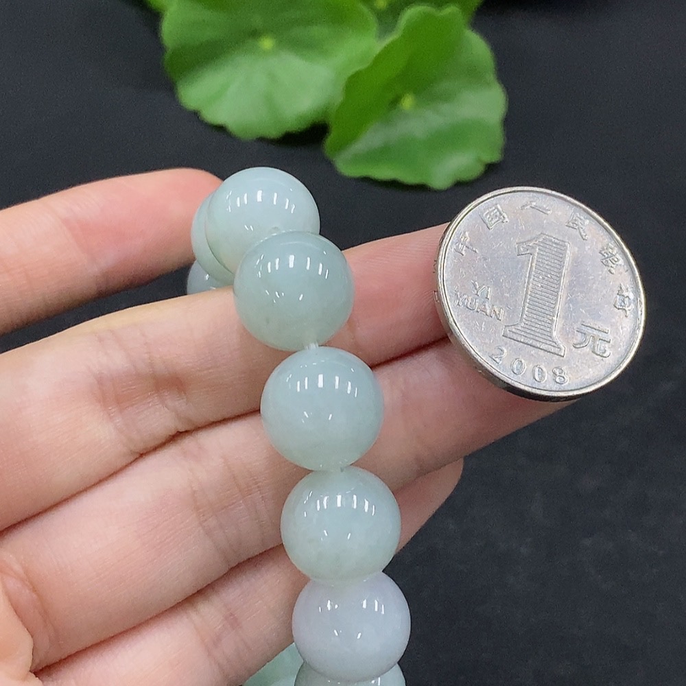 F33867336 Jadeite Bead Bracelet, Approx. 12.8mm, Total Weight Approx. 58.53g