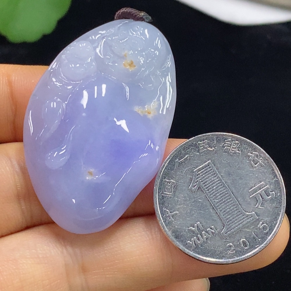 F34024672 Jadeite Buddha Pendant Total Weight Approx. 19.27g