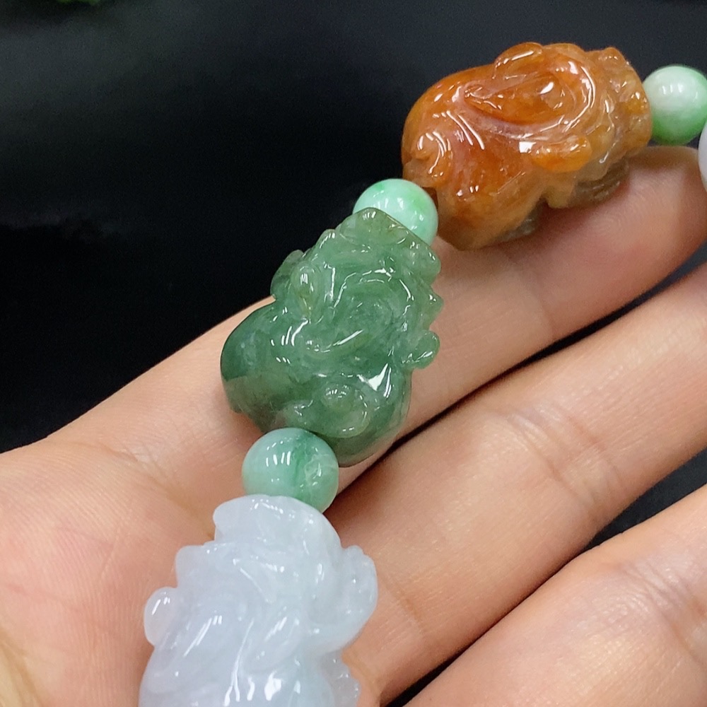 F29363115 Jadeite Bracelet Total Weight Approx. 83.87g Color Origin Undetermined