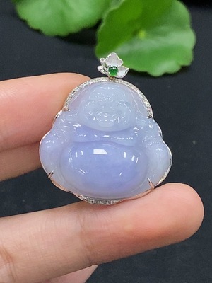 F32819514 JadeiteBuddha Pendant in 18K Gold, Total Weight Approx. 6.07g