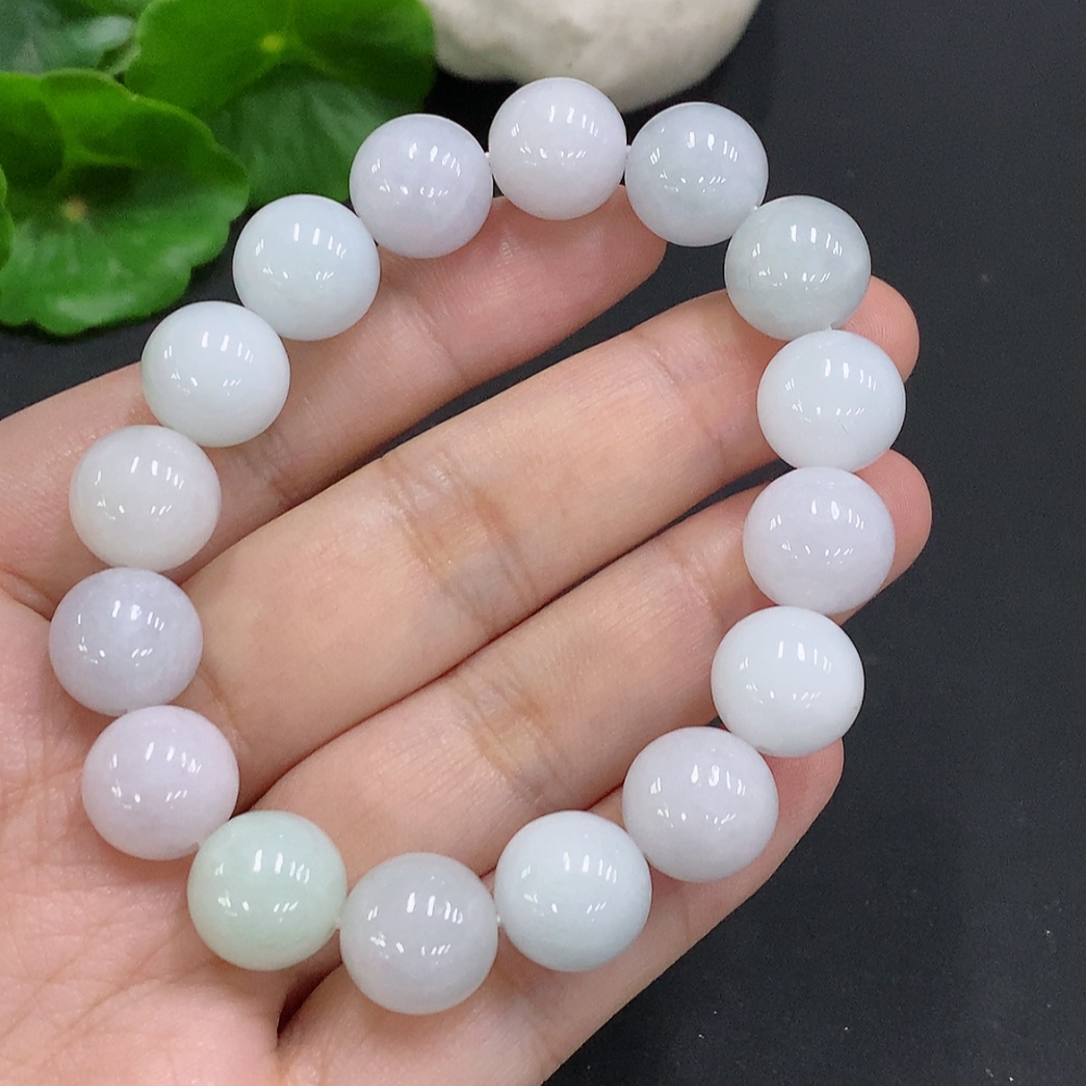 F34050144 Jadeite Beaded Necklace Approx. 11.8mm Total Weight Approx. 47.7g