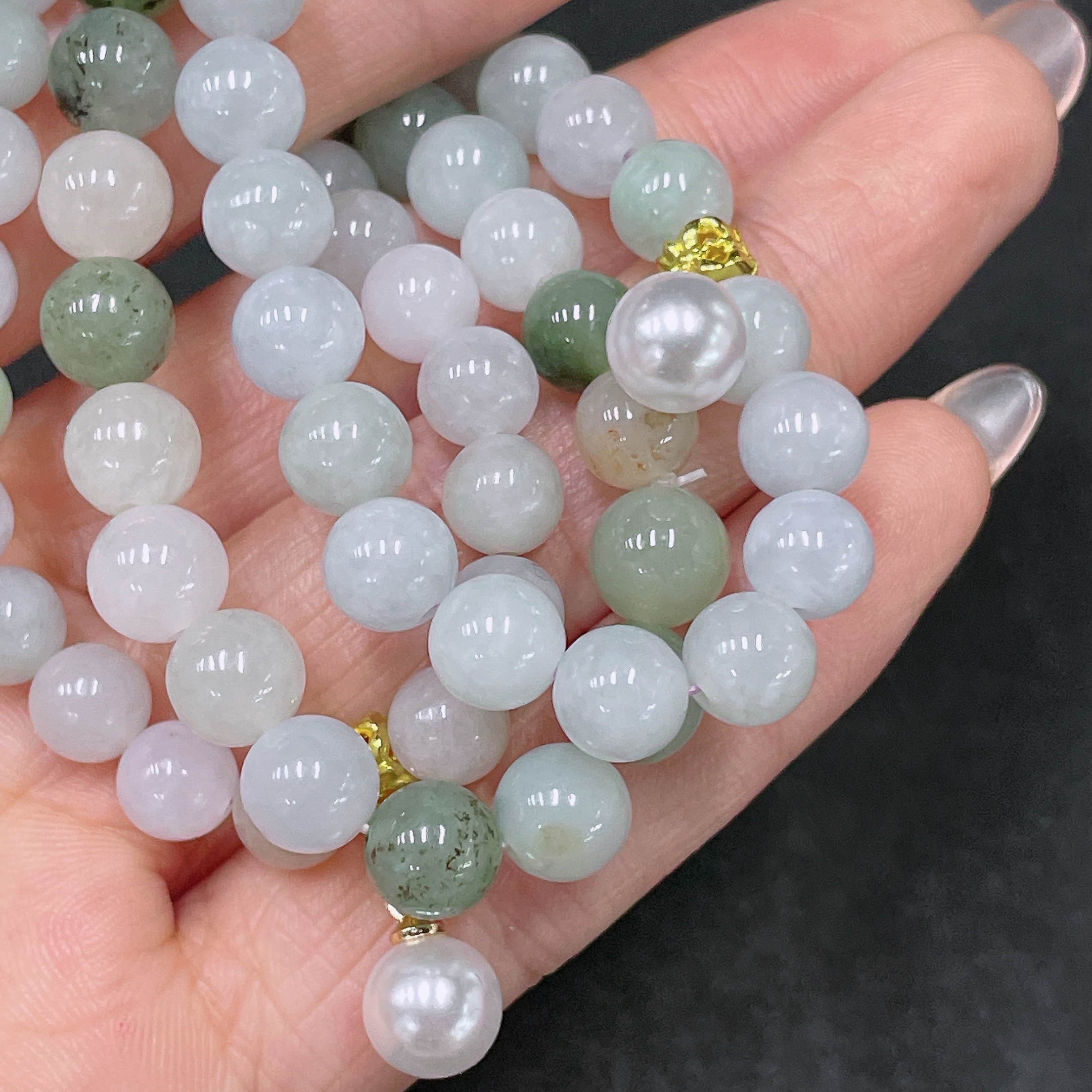 F34064158 Jadeite Bracelet Sell as a Lot Non-Grade A Beads