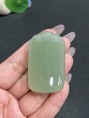 H34957168 Hetian Jade Pendant, Plain Pendant, Total Weight Approx. 39.6g
