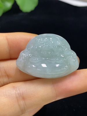 F34024708 Jadeite Buddha Pendant Total Weight Approx. 15.57g