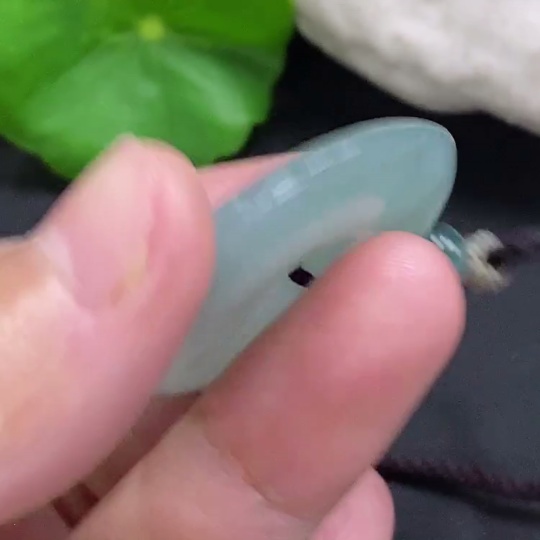 F31596225 Jadeite Safety Pendant Total Weight with Rope Approx. 18.3g