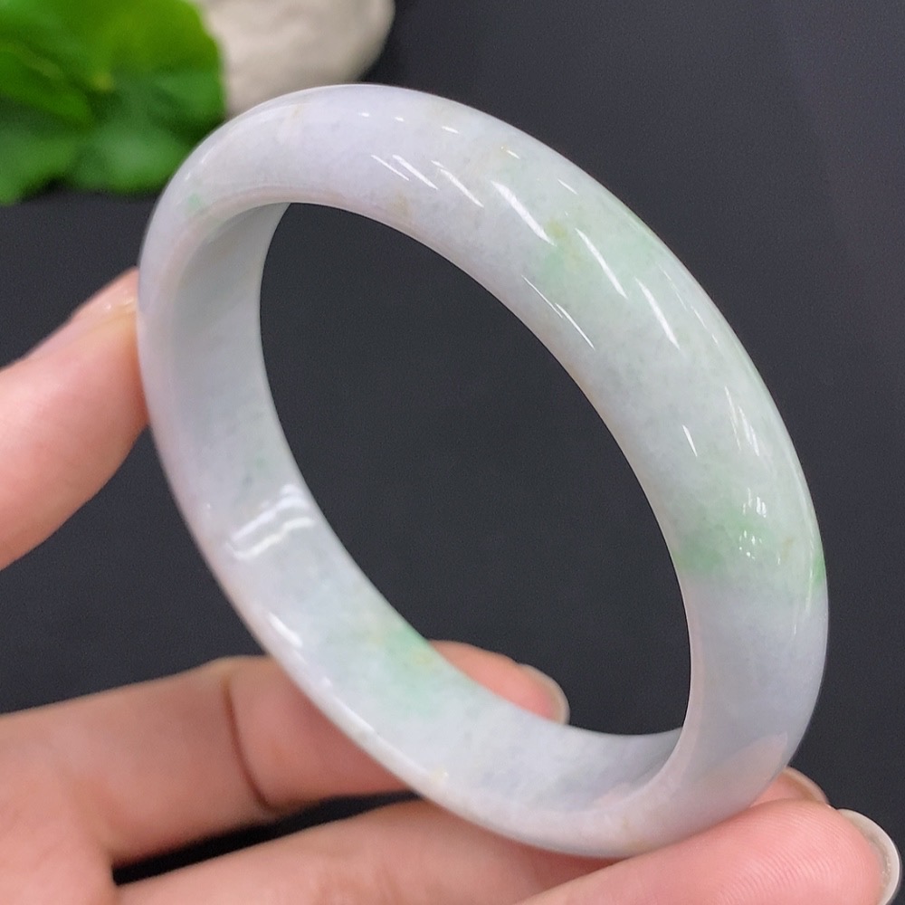 F28272257 Jadeite Round Bangle Total Weight Approx. 46.1g Size 56.5