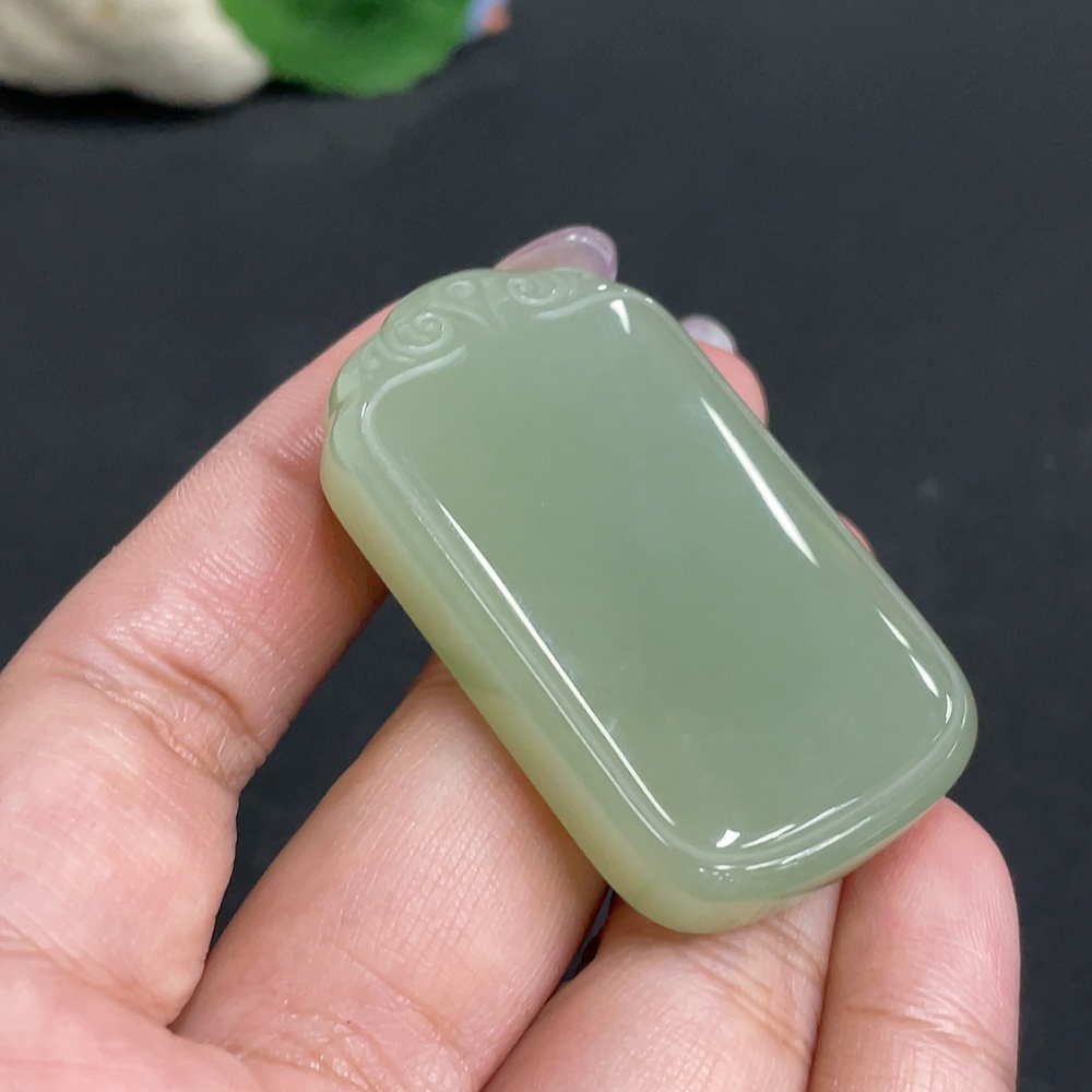 H34957168 Hetian Jade Pendant, Plain Pendant, Total Weight Approx. 39.6g