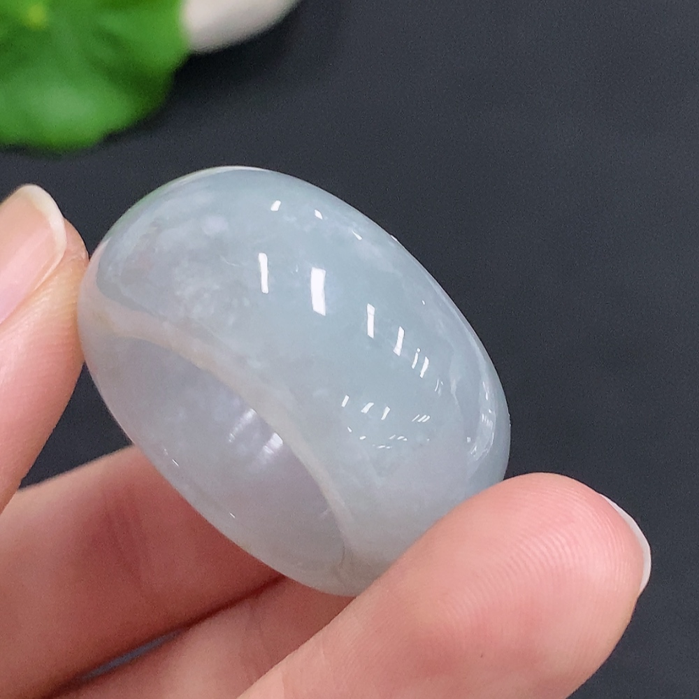 F33876983 Jadeite Ring Size 21 Total Weight Approx. 18.1g