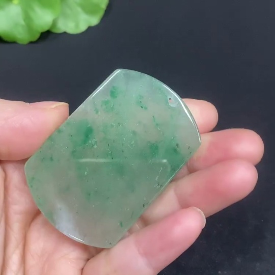 H32812616 African Emerald (Dulong Jade) Pendant