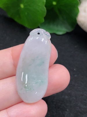 F33828297 Jadeite Fu Gua Pendant, Total Weight Approx. 4.86g