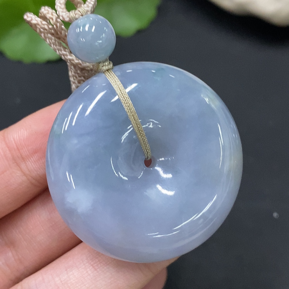 F27122999 Jadeite Safety Buckle Pendant, Color Origin Undetermined, Total Weight Approx. 35.29g