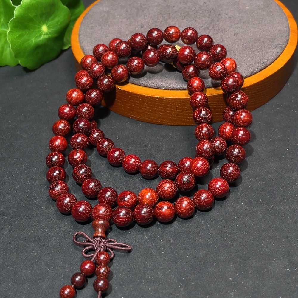 W33842752 Rosewood Long Strand, Total Weight Approx. 29.9g, Bead Size 8mm