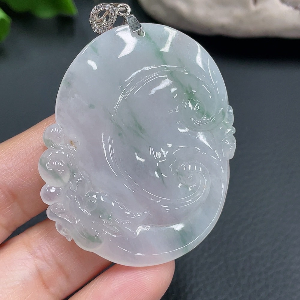 F22481990 JadeitePendant Ruyi Non-Gold Total Weight 22.615g