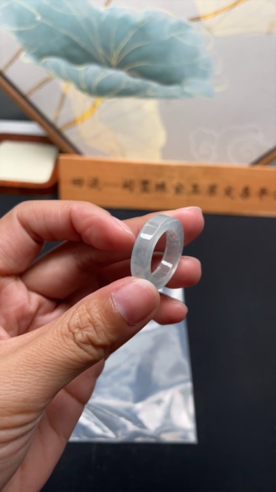 F34025860 Jadeite Ring Size 15 Total Weight Approx. 4.49g