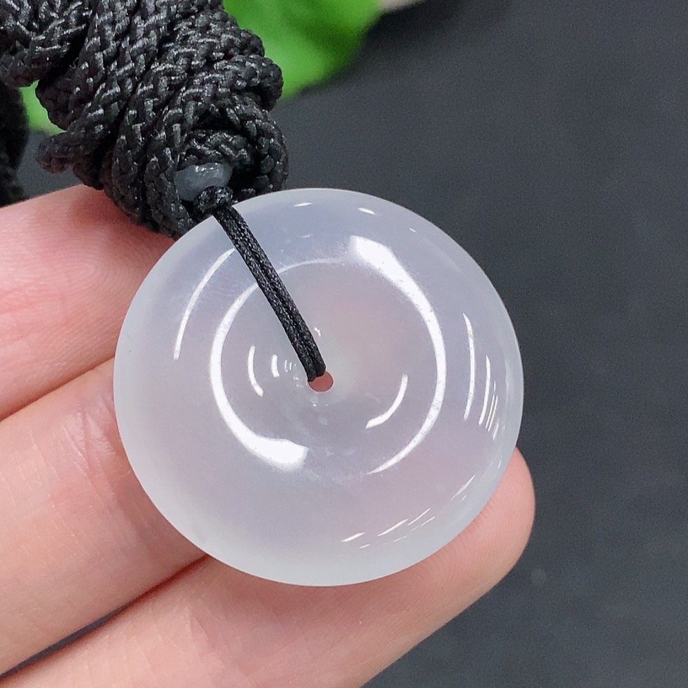 F34061425 Jadeite Peace Knot Total Weight Approximately 10.2g (Including Rope Weight)