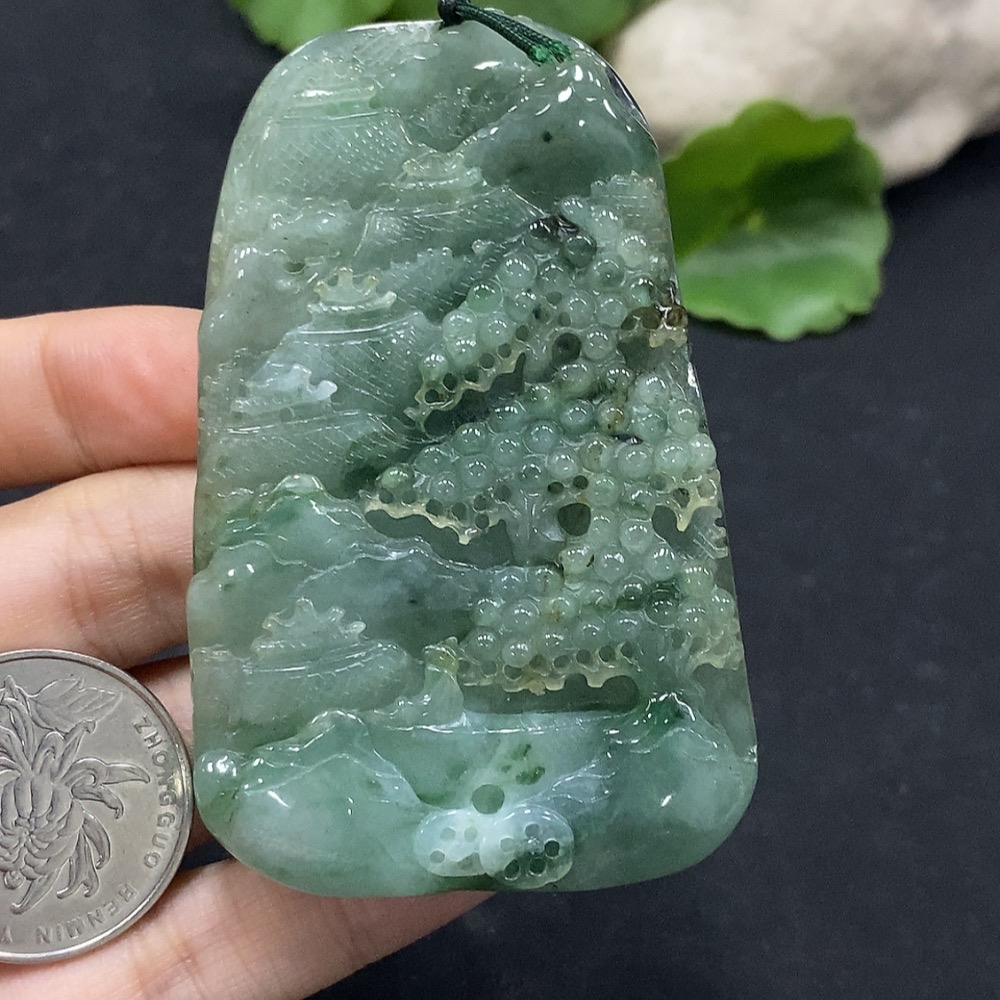 F30515723 jade landscape pendant