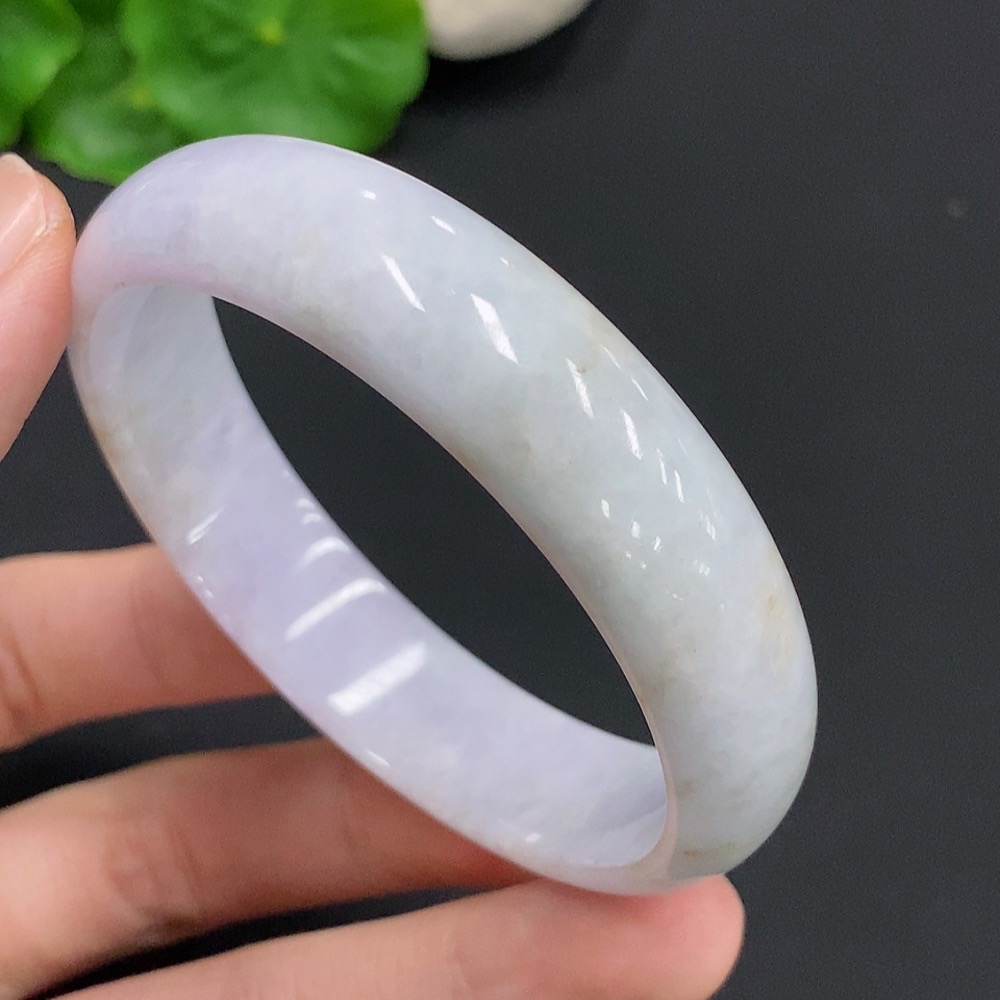 F30512886 Jadeite Round Bangle, Total Weight Approx. 43.4g, Size 56.3