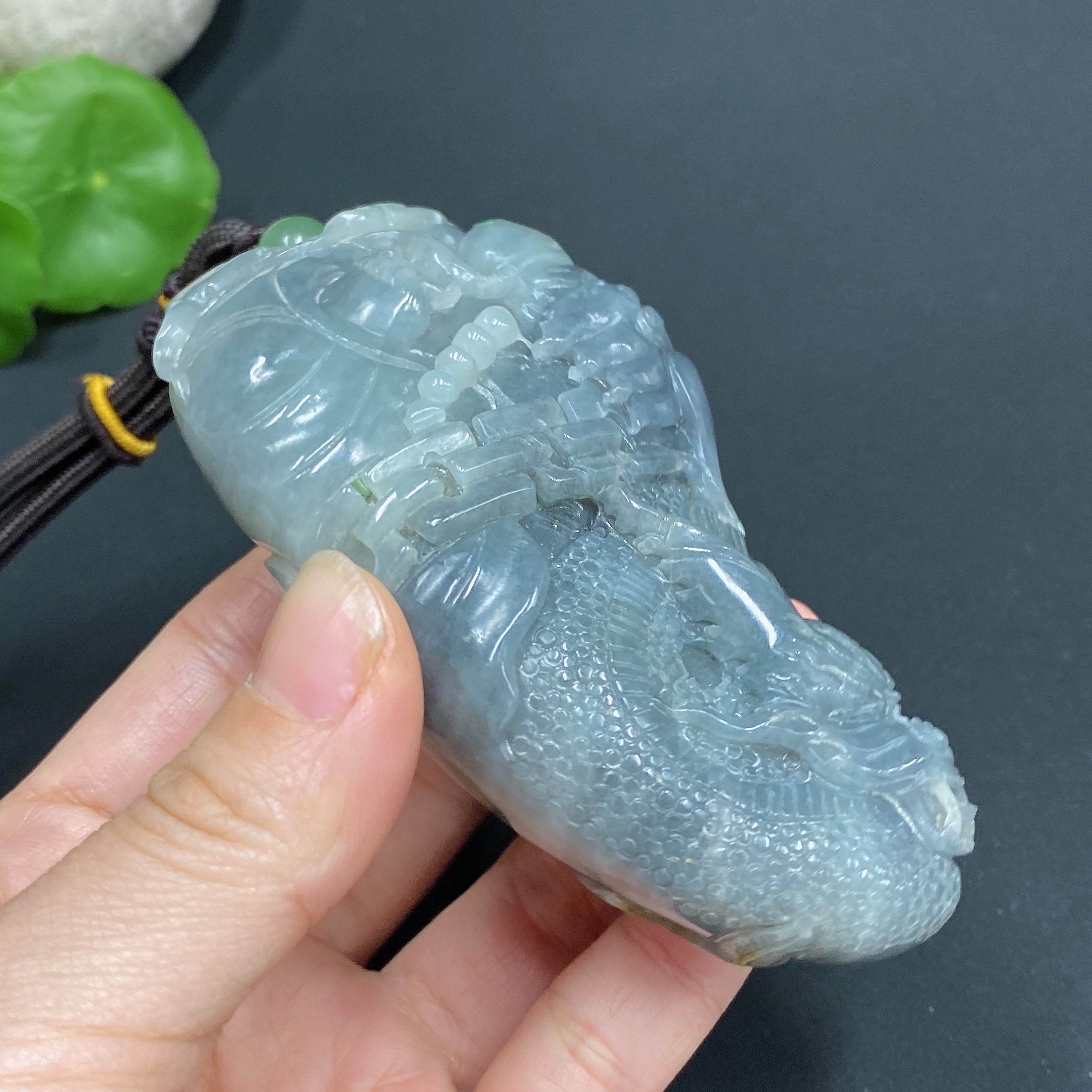 H26978667 Hetian Jade Handheld Piece - Zhong Kui