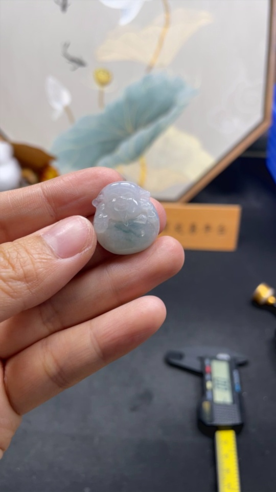 F29432957 Jadeite Caishen Pendant Total Weight Approx. 5.1g