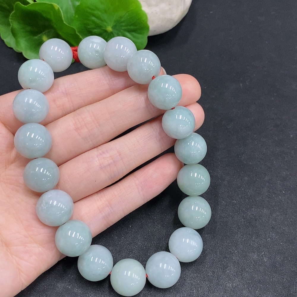 F33940586 Jadeite Bracelet Total Weight Approx.81.4g Size 13.5mm