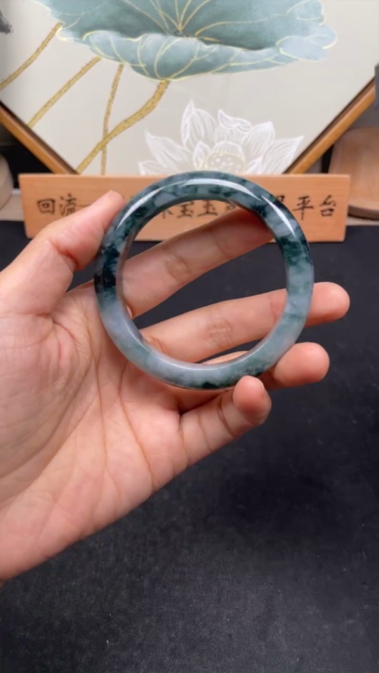 F29411822 Jadeite Round Bangle Size 55.5 Total Weight Approx. 56.2g