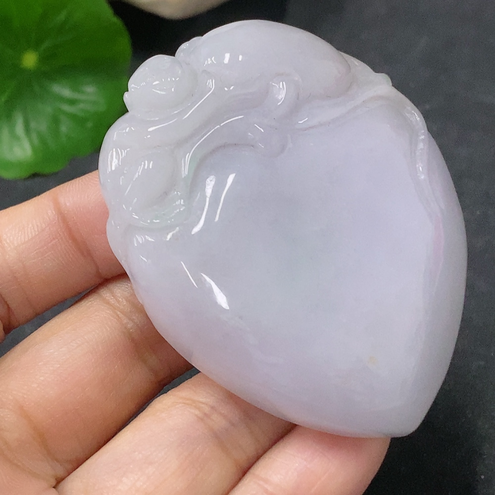 F34041850 Jadeite Pendant Peach of Longevity Total Weight Approx. 69.73g