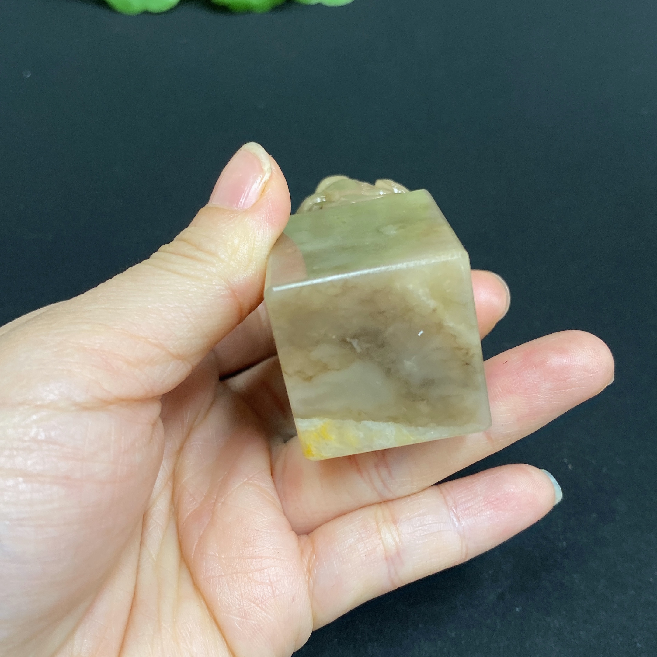 H32770998 Laos Stone Mythical Beast Seal