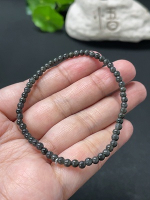 F33876189 Jadeite Bracelet Approx. 3.3mm Total Weight Approx. 3.27g