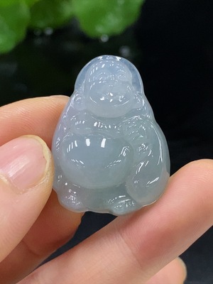 F29380497 Jadeite Buddha Pendant Total Weight Approx. 9.34g